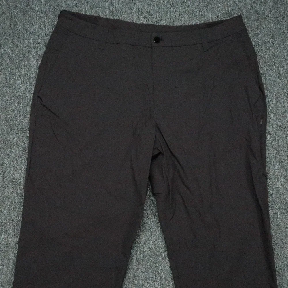 lululemon Pants Mens 38x31 Black Commission Golf Straight Zip Pocket